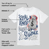 Summit White Navy 4s DopeSkill T-Shirt Real Ones Move In Silence Graphic