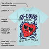 Dunk Glacier Blue DopeSkill Chambray T-shirt Crying Heart Graphic