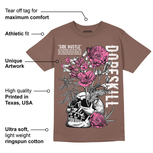 Dunk Smokey Mauve Playful Pink White Brown DopeSkill Brown Savana T-shirt Side Hustle Graphic