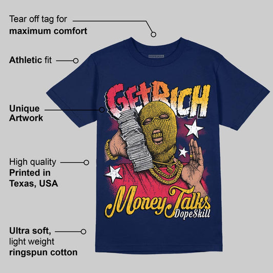 Kobe 5 Protro Caitlin Clark DopeSkill T-Shirt Get Rich Graphic