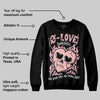 Stars Court White/Pink DopeSkill Sweatshirt Crying Heart Graphic