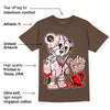 AJ 3 Neapolitan DopeSkill Dark Mocha T-shirt Broken Heart Graphic