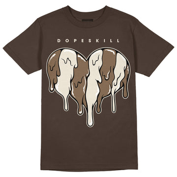 AJ 1 Low OG “Reverse Mocha” DopeSkill Ridgerock T-shirt Slime Drip Heart Graphic