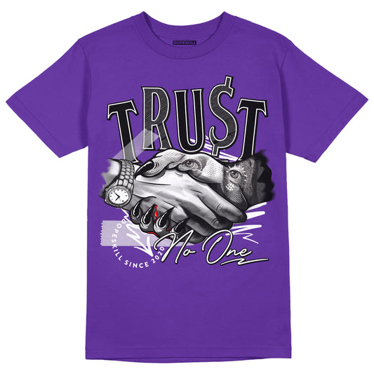 PURPLE Sneakers DopeSkill Purple T-shirt Trust No One Graphic Streetwear 