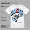 Powder Blue 9s DopeSkill T-Shirt Loser Lover Graphic