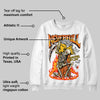 Orange Black White DopeSkill Sweatshirt NeverFull Graphic