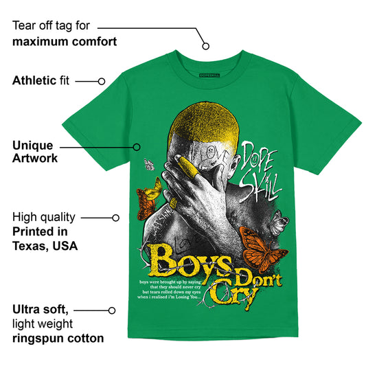 Green Collection DopeSkill Green T-shirt Boys Don't Cry Graphic