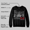 Black Cement 3s DopeSkill Sweatshirt Protect Me From Evil Graphic