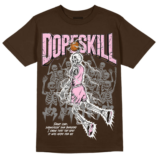 Jordan 11 Retro Neapolitan DopeSkill Velvet Brown T-shirt Thunder Dunk Graphic Streetwear
