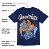 Georgetown 5s DopeSkill Midnight Navy T-shirt Queen Of Hustle Graphic