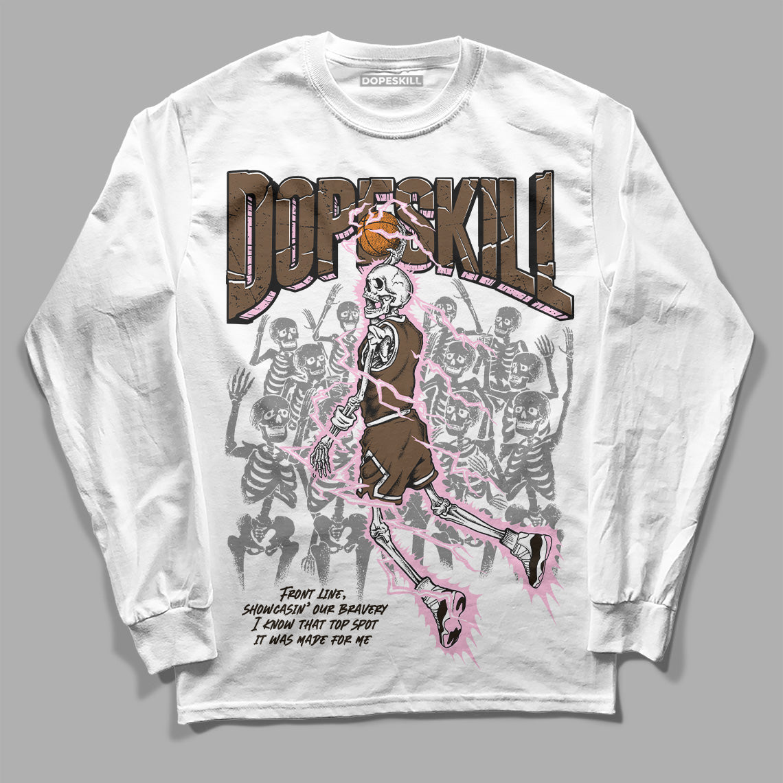 Jordan 11 Retro Neapolitan DopeSkill Long Sleeve T-Shirt Thunder Dunk Graphic Streetwear 