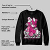 Rick RO Pink Leather Sneakers DopeSkill Sweatshirt MOMM Bear Graphic