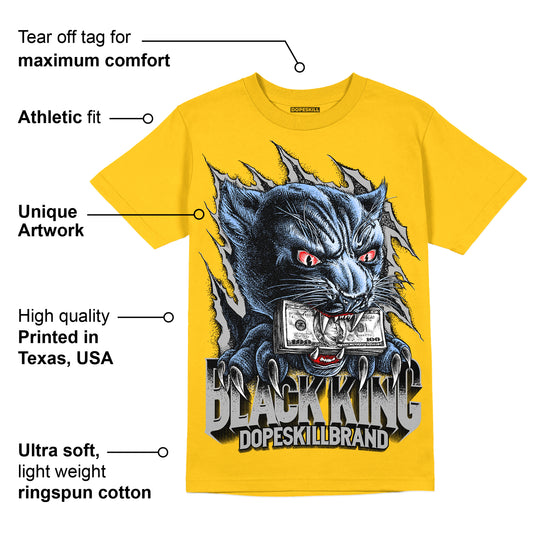 Yellow Collection DopeSkill Gold T-shirt Black King Graphic