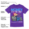 Dunk Purple Championship Court White DopeSkill Purple T-shirt MOMM Graphic