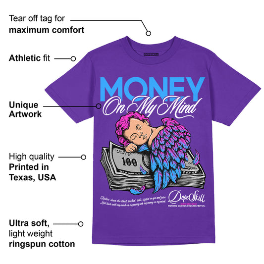 Dunk Purple Championship Court White DopeSkill Purple T-shirt MOMM Graphic