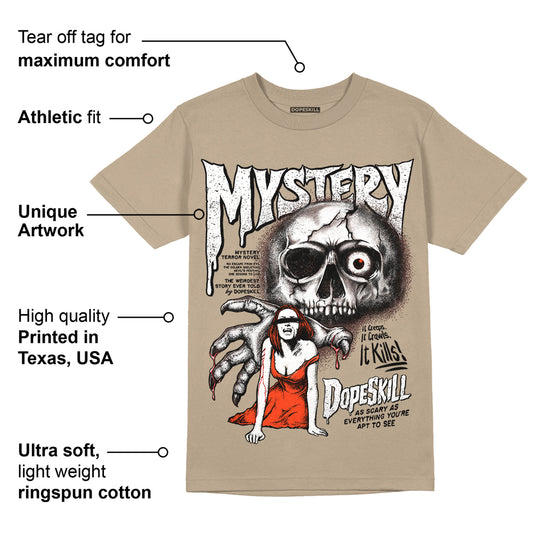 Latte 1s DopeSkill Medium Brown T-shirt Mystery Ghostly Grasp Graphic