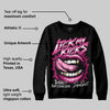 Rick RO Pink Leather Sneakers DopeSkill Sweatshirt Lick My Kicks Graphic