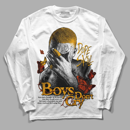 Dunk Low Championship Goldenrod (2021) DopeSkill Long Sleeve T-Shirt Boys Don't Cry Graphic Streetwear - White