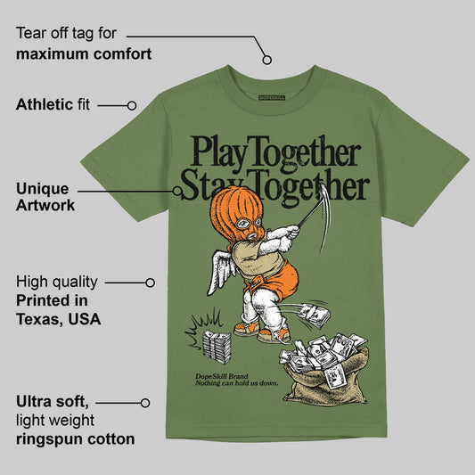 Olive Collection DopeSkill Olive T-shirt Play together, Stay together Graphic