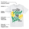 Lucky Green 5s DopeSkill T-Shirt No Money No Love Typo Graphic