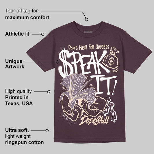 Violet Ore 3s DopeSkill Maroon T-shirt Speak It Graphic