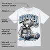 Diffused Blue Sail Grey White 1s DopeSkill T-Shirt Sick Bear Graphic