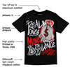 Black Cement 2s DopeSkill T-Shirt Real Ones Move In Silence Graphic