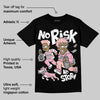 Stars Court White/Pink DopeSkill T-Shirt No Risk No Story Graphic