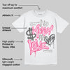 Wings 3s DopeSkill T-Shirt No Money No Love Typo Graphic