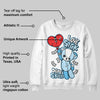 Legend Blue 11s DopeSkill Sweatshirt Love Sick Graphic