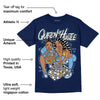 First In Flight 1s DopeSkill Navy T-shirt Queen Of Hustle Graphic