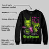 Neon Green 'New Drip Season' DopeSkill Graphic Sweatshirt
