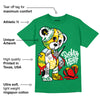 Lucky Green 5s DopeSkill Green T-shirt Broken Heart Graphic