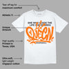 Orange Black White DopeSkill T-Shirt Queen Graphic