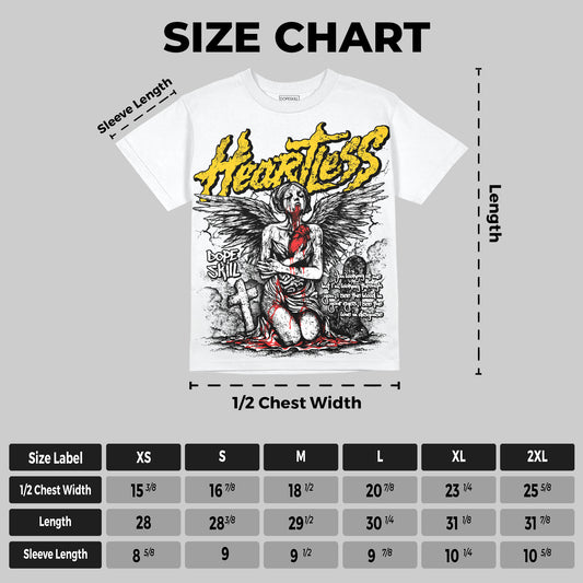 Yellow Collection DopeSkill Oversize Print T-Shirt Heartless Graphic