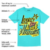 Cyan Burst 9060 DopeSkill Virtual Blue T-Shirt LOVE Graphic