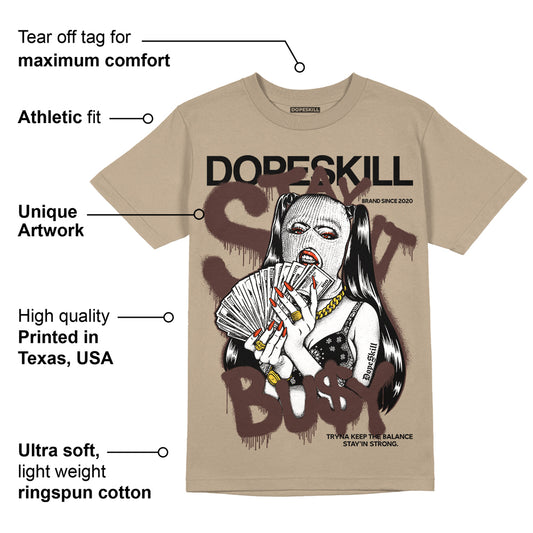 Latte 1s DopeSkill Medium Brown T-shirt Stay It Busy Graphic
