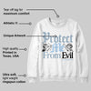 Blue Suede 40s DopeSkill Sweatshirt Protect Me From Evil Graphic