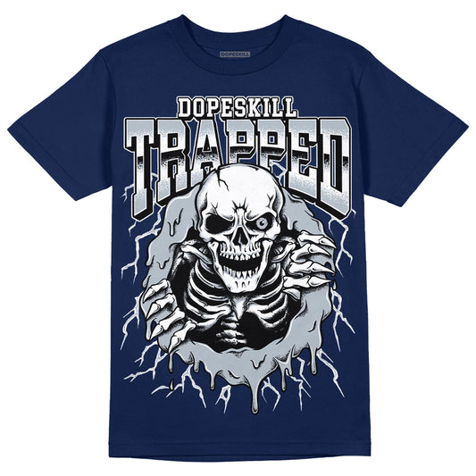 Midnight Navy 11s DopeSkill T-shirt Trapped Halloween Graphic