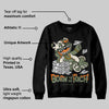 Undefeated x 4s OG DopeSkill Sweatshirt Born To Be Rich Graphic