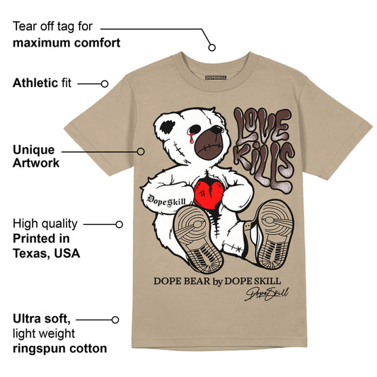 Latte 1s DopeSkill Medium Brown T-shirt Love Kills Graphic