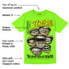 Neon Green Collection DopeSkill Neon Green T-shirt The Mouth With No Droughts Graphic