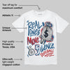 French Blue 12s DopeSkill T-Shirt Real Ones Move In Silence Graphic