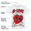 Red Cement 4S DopeSkill T-Shirt Crying Heart Graphic