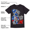 AJ 5 Racer Blue DopeSkill T-Shirt Broken Heart Graphic