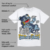 Diffused Blue Sail Grey White 1s DopeSkill T-Shirt Born To Be Rich Graphic