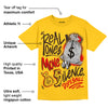 Yellow Collection DopeSkill Gold T-shirt Real Ones Move In Silence Graphic