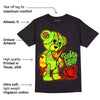 Neon Green Collection DopeSkill T-Shirt Broken Heart Graphic