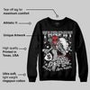 Black Cement 3s DopeSkill Sweatshirt Threat Graphic