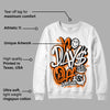 Orange Black White DopeSkill Sweatshirt No Days Off Graphic